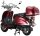 Motorroller Retro Firenze 125 ccm 85 km/h EURO 5 weinrot inkl. Topcase
