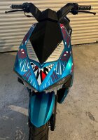 Motorroller Shark 50 ccm 45 km/h EURO 5 blau - 284 km
