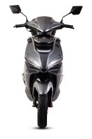 Motorroller Powermax 50 ccm 45 km/h EURO 5 dunkelgrau inkl. Topcase