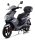 Motorroller Powermax 50 ccm 45 km/h EURO 5 dunkelgrau inkl. Topcase