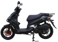 Motorroller Mustang FI 125 ccm 85 km/h EURO 5+ mattschwarz