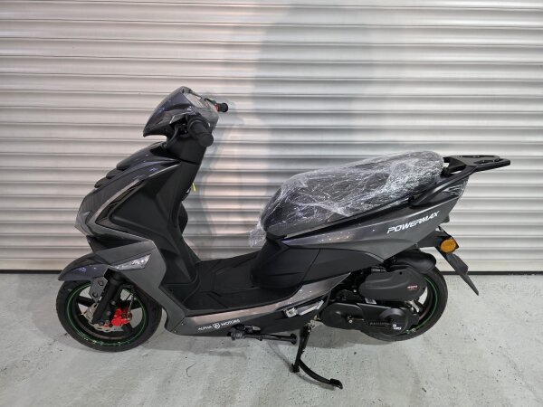 Motorroller Powermax 50 ccm 45 kmh EURO 5 dunkelgrau - 57 km