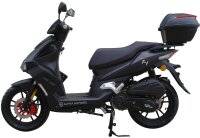Motorroller Mustang FI 125 ccm 85 km/h EURO 5+ mattschwarz inkl. Topcase