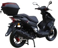 Motorroller Mustang FI 125 ccm 85 km/h EURO 5+ mattschwarz inkl. Topcase