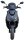 Motorroller Mustang FI 125 ccm 85 km/h EURO 5+ mattschwarz inkl. Topcase