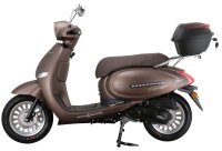 Motorroller Cappucino 125 ccm 85 km/h EURO 5+ mattbraun inkl. Topcase