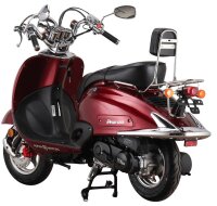 Motorroller Retro Firenze 125 ccm 85 km/h EURO 5+ weinrot
