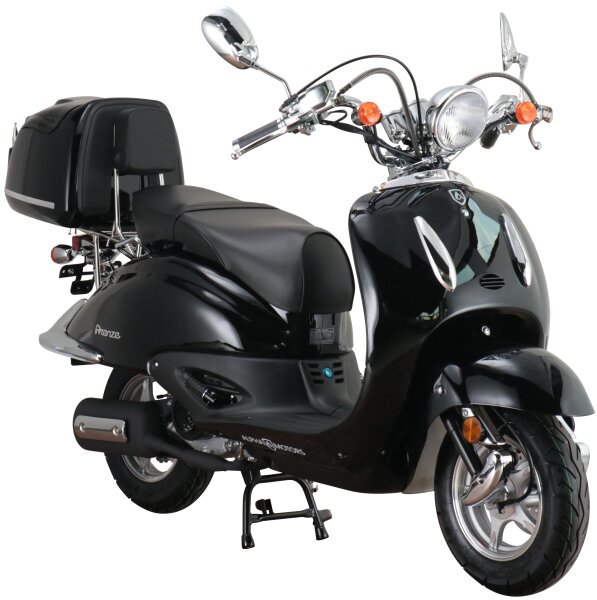 Motorroller Retro Firenze 125 ccm 85 km/h EURO 5+ schwarz inkl. Topcase