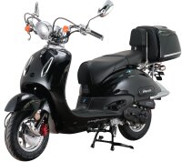 Motorroller Retro Firenze 125 ccm 85 km/h EURO 5+ schwarz inkl. Topcase