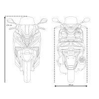 Motorroller Sport Cruiser 22 125 ccm 95 km/h EURO 5+ grau