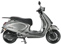 Motorroller Napoli 50 ccm 45 km/h Euro 5+ silber-schwarz
