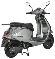 Motorroller Napoli 125 ccm 85 km/h Euro 5+ silber-schwarz