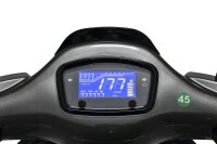 Motorroller Napoli 50 ccm 45 km/h Euro 5 silber-schwarz inkl. Topcase