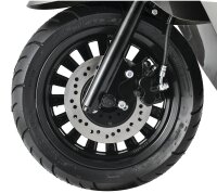 Motorroller Napoli 50 ccm 45 km/h Euro 5 silber-schwarz inkl. Topcase