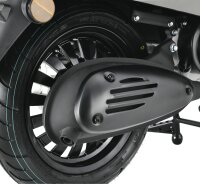 Motorroller Napoli 50 ccm 45 km/h Euro 5 silber-schwarz inkl. Topcase
