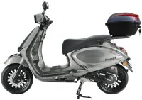 Motorroller Napoli 50 ccm 45 km/h Euro 5 silber-schwarz inkl. Topcase