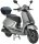 Motorroller Napoli 50 ccm 45 km/h Euro 5 silber-schwarz inkl. Topcase