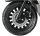 Motorroller Napoli 50 ccm 45 km/h Euro 5 silber-schwarz inkl. Topcase