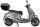 Motorroller Napoli 50 ccm 45 km/h Euro 5 silber-schwarz inkl. Topcase