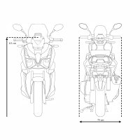 Motorroller ADV X-treme 125 ccm 90 km/h EURO 5+ schwarz