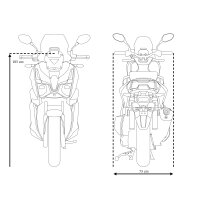 Motorroller ADV X-treme 125 ccm 90 km/h EURO 5+ schwarz