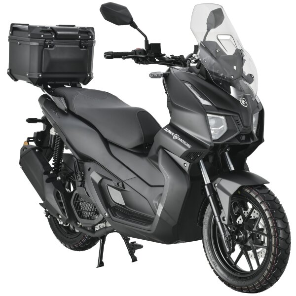 Motorroller ADV X-treme 125 ccm 90 km/h EURO 5+ schwarz inkl. Topcase