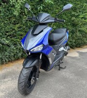 Motorroller Mustang FI 50 ccm 45 kmh EURO 5 blau-grau -...