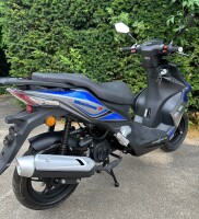 Motorroller Mustang FI 50 ccm 45 kmh EURO 5 blau-grau - 32 km