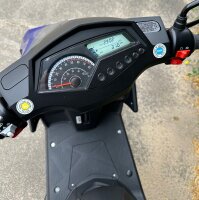 Motorroller Mustang FI 50 ccm 45 kmh EURO 5 blau-grau - 32 km