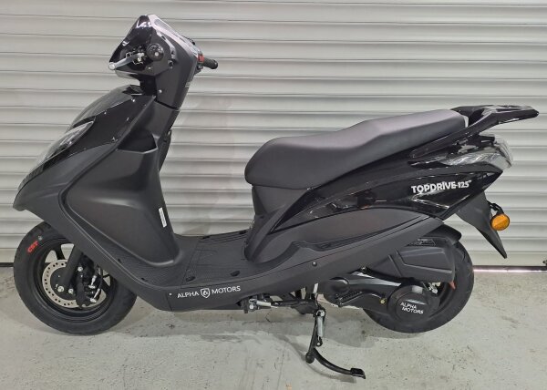 Motorroller Topdrive 125 ccm 85 km/h EURO 5+ schwarz - 16,5 km