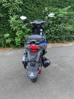 Motorroller Mustang FI 125 ccm 85 km/h EURO 5+ blau-grau