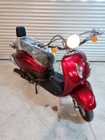 Motorroller Retro Firenze 125 ccm 85 km/h EURO 5+ weinrot - 41 km